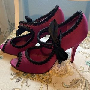 Betsy Johnson Satin Heels